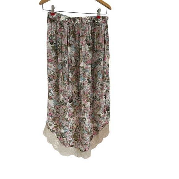 ZADIG & VOLTAIRE Jeudie Soft Yoko Flower Midi Skirt - Picture 4 of 12